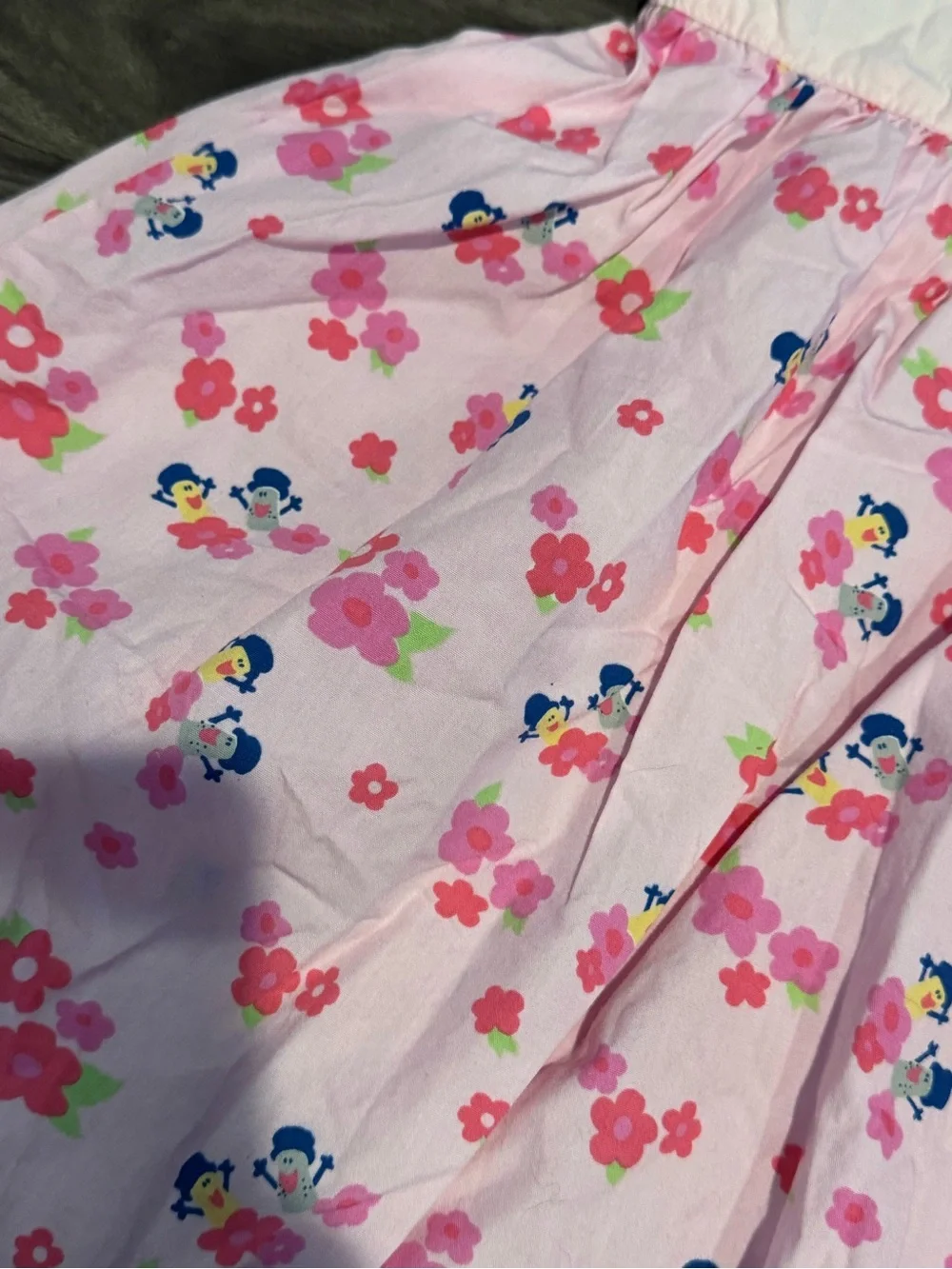 Blue’s Clues Pink Floral Embroidered Dress Girls Size 6 Y2K 2000
